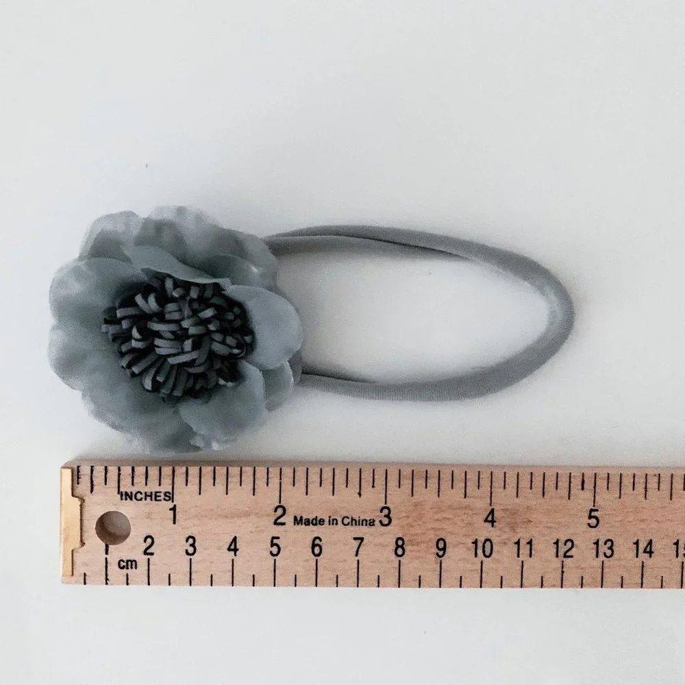 NWT - Pretty Baby & Toddler Girls Headband Flower Bohemian Soft Nylon Hair Band - Picture 4 of 4